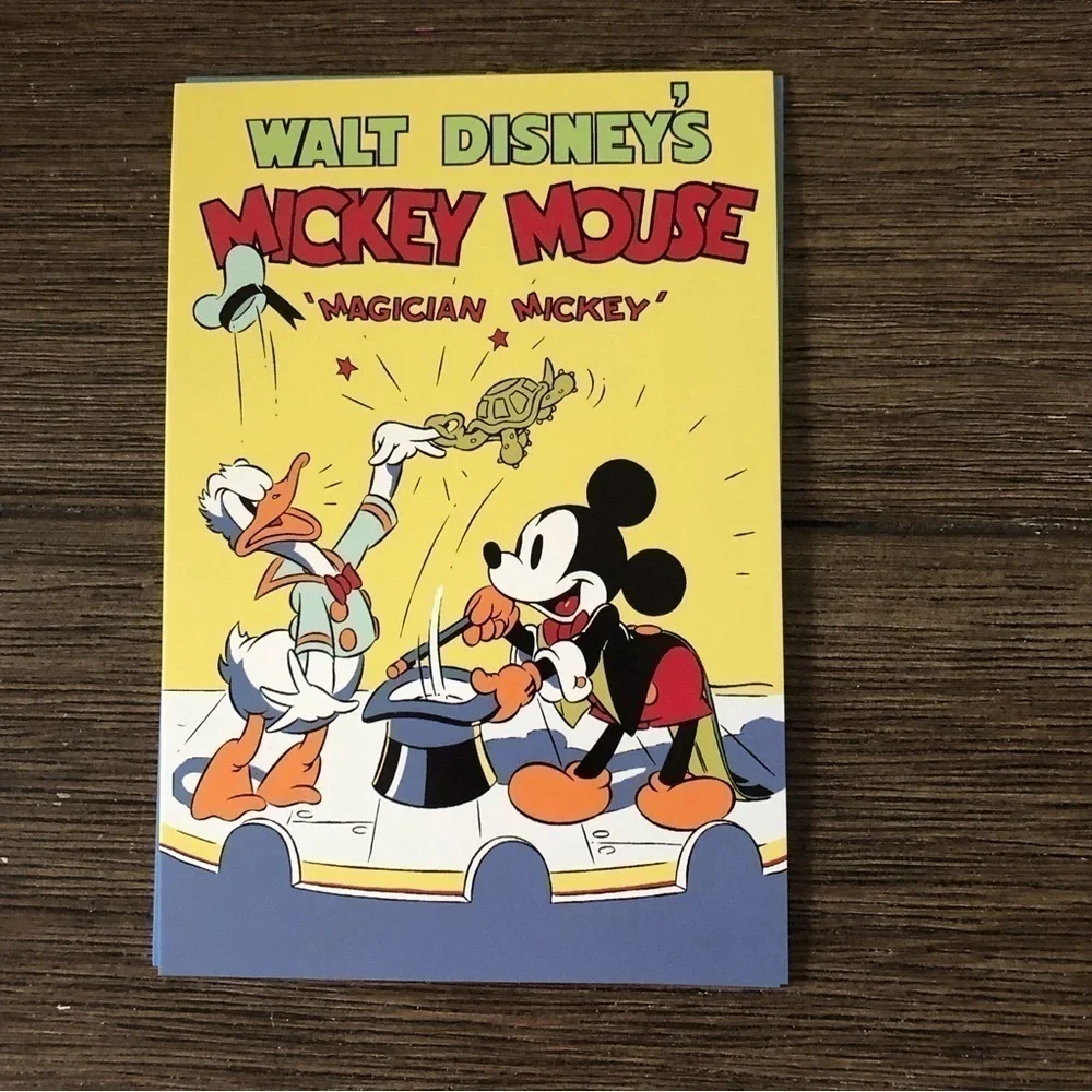 Disney Classic Movie Poster Postcards: Mickey Mouse and Donald 4 pack.